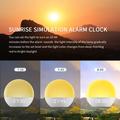 SH08: sveglia da comodino con luce LED, colori d\'atmosfera, rumore bianco e radio FM