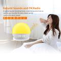 SH08: sveglia da comodino con luce LED, colori d\'atmosfera, rumore bianco e radio FM