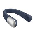 Ventilatore portatile da collo SL625 con regolazione della velocità e display digitale - Blu scuro