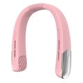 Ventilatore portatile da collo SL625 con regolazione della velocità e display digitale - Rosa