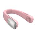 Ventilatore portatile da collo SL625 con regolazione della velocità e display digitale - Rosa