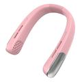 Ventilatore portatile da collo SL625 con regolazione della velocità e display digitale - Rosa