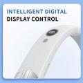 Ventilatore portatile da collo SL625 con regolazione della velocità e display digitale - Bianco