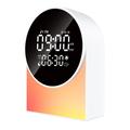 SM12 - Dispositivo Bluetooth per il sonno - Sveglia, radio FM, luce notturna a LED - Bianco