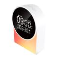 SM12 - Dispositivo Bluetooth per il sonno - Sveglia, radio FM, luce notturna a LED - Bianco