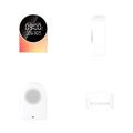 SM12 - Dispositivo Bluetooth per il sonno - Sveglia, radio FM, luce notturna a LED - Bianco