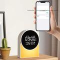 SM12 - Dispositivo Bluetooth per il sonno - Sveglia, radio FM, luce notturna a LED - Bianco