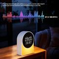 SM12 - Dispositivo Bluetooth per il sonno - Sveglia, radio FM, luce notturna a LED - Bianco