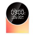 SM12 - Dispositivo Bluetooth per il sonno - Sveglia, radio FM, luce notturna a LED - Bianco