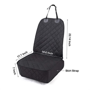 SME031 Coprisedile anteriore impermeabile per cani - Nero