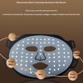 Maschera facciale magnetica wireless per terapia della luce a LED SP-1103F con controller - Nero