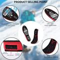 SP-XJ05 Solette riscaldate con batteria da 6000mAh, telecomando wireless - 41-46 - Nero