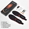 SP-XJ05 Solette riscaldate con batteria da 6000mAh, telecomando wireless - 41-46 - Nero