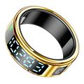 SR08 Smart Ring con display digitale - Misura: 19mm - Oro brillante
