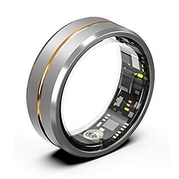 SR2 Anello intelligente elegante con custodia di ricarica - 19mm - Oro / Argento