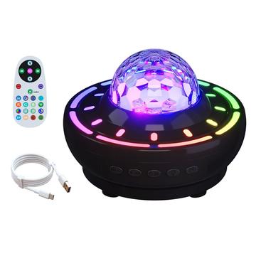 SSL001-C Lampada portatile con proiettore di stelle e altoparlante Bluetooth - Nero