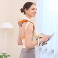 Massaggiatore termico ST-360 per spalle e collo con funzione di impastamento - Grigio / Beige