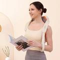 Massaggiatore termico ST-360 per spalle e collo con funzione di impastamento - Grigio / Beige