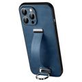 Custodia Ibrida Sulada Fashion con Cinturino per iPhone 14 Pro Max - Blu