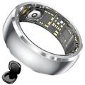 SY15 Smart Ring - Monitor della salute con avvisi tramite vibrazione - Taglia 8 - Argento
