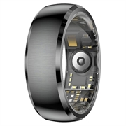 SY15 Smart Ring - Monitor della salute con avvisi tramite vibrazione - Taglia 9 - Nero