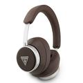 Cuffie wireless Guess Saffiano Triangle Logo ENC - Marrone