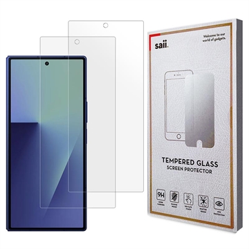 Pellicola Salvaschermo Saii 3D Premium per Samsung Galaxy Z Fold7 - 2 Pezzi