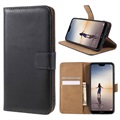 Custodia a portafoglio classica per Huawei P20 Lite Saii