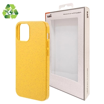 Custodia biodegradabile per iPhone 12/12 Pro Saii Eco Line - gialla
