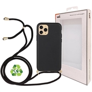 Custodia Biodegradabile Saii Eco Line per iPhone 11 Pro con Cinturino - Nera
