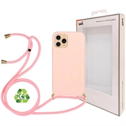 Custodia Biodegradabile Saii Eco Line per iPhone 11 Pro con Cinturino - Rosa
