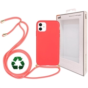Custodia Biodegradabile Saii Eco Line per iPhone 11 con Cinturino - Rossa