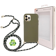 Custodia Saii Eco Line per iPhone 12 Pro Max con Cinturino - Verde