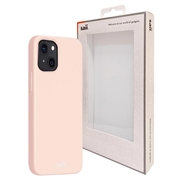 Custodia in silicone liquido Saii Premium per iPhone 13 - rosa