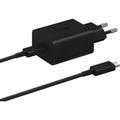 Caricabatterie rapido da viaggio e cavo USB-C Samsung EP-T1510EBE - 15W - In blocco - Nero