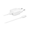 Caricabatterie rapido da viaggio e cavo USB-C Samsung EP-T1510EWE - 15W - Bulk - Bianco