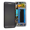 Cover Frontale con Display LCD GH97-18533A per Samsung Galaxy S7 Edge - Nero