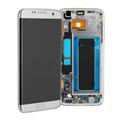 Cover Frontale con Display LCD GH97-18533B per Samsung Galaxy S7 Edge - Color Argento