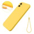 Custodia Silicone Liquido per Samsung Galaxy A05 - Gialla
