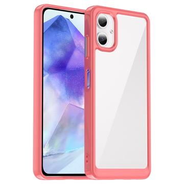 Custodia Ibrida Anti-Shock per Samsung Galaxy A06 - Rossa