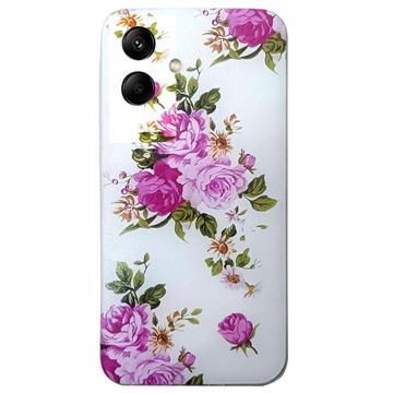 Custodia in TPU Stylish Ultra Sottile per Samsung Galaxy A06 - Rosa Fiore