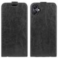 Custodia Flip Verticale con Slot per Schede per Samsung Galaxy A06 - Nera