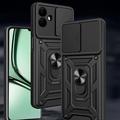 Custodia ibrida con anello rotante e protezione per fotocamera per Samsung Galaxy A07 4G/5G