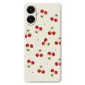Custodia in TPU con motivo ciliegia per Samsung Galaxy A07 4G - Beige