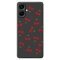 Custodia in TPU con motivo a ciliegia per Samsung Galaxy A07 4G - Nera