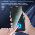 Proteggi Schermo in Vetro Temperato a Copertura Totale Privacy per Samsung Galaxy A08 - Bordo Nero