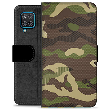 Custodia a Portafoglio Premium per Samsung Galaxy A12 - Camo