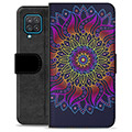 Custodia a Portafoglio Premium per Samsung Galaxy A12 - Mandala Colorato