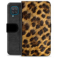 Custodia a Portafoglio Premium per Samsung Galaxy A12 - Leopardo