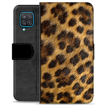 Custodia a Portafoglio Premium per Samsung Galaxy A12 - Leopardo